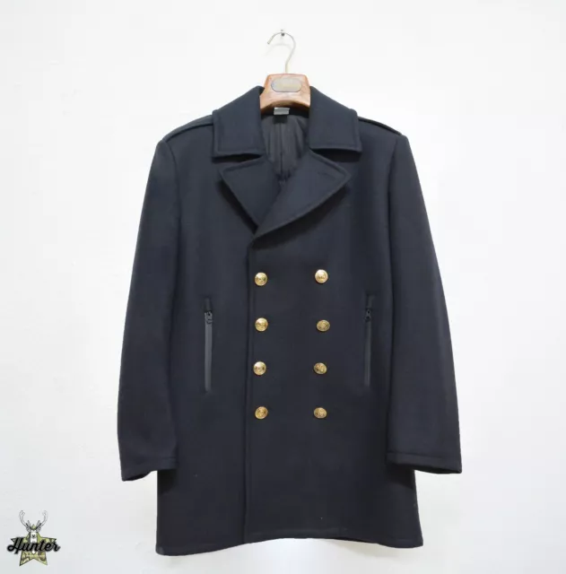 Cappotto Pea Coat Marina Militare Doppio Petto Modello Nuovo