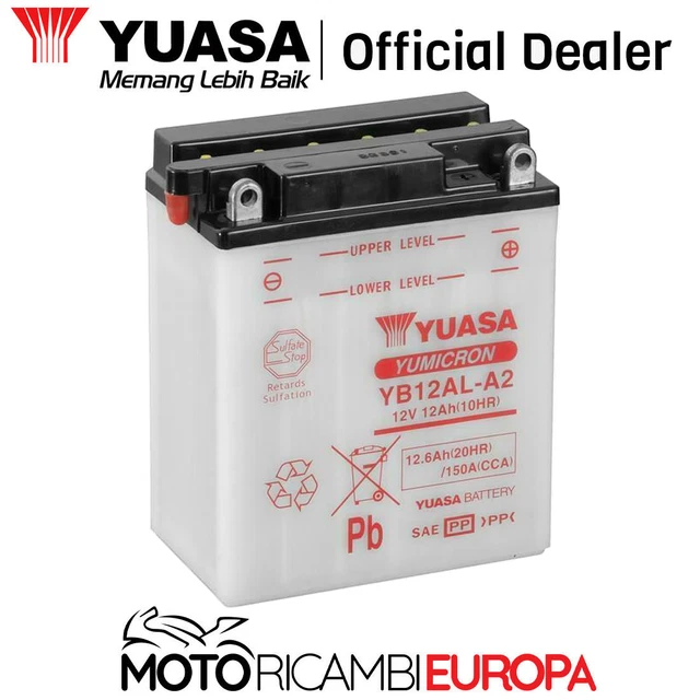 YUASA YB12AL-A2 6V 11AH Battery For Aprilia Pegaso 650 Cube IE 1997-2004