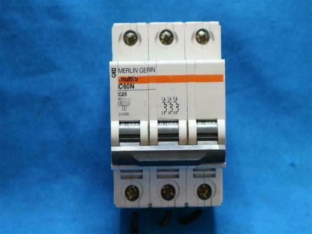 Merlin Gerin Multi 9 C60N C25 Circuit Breaker 3P