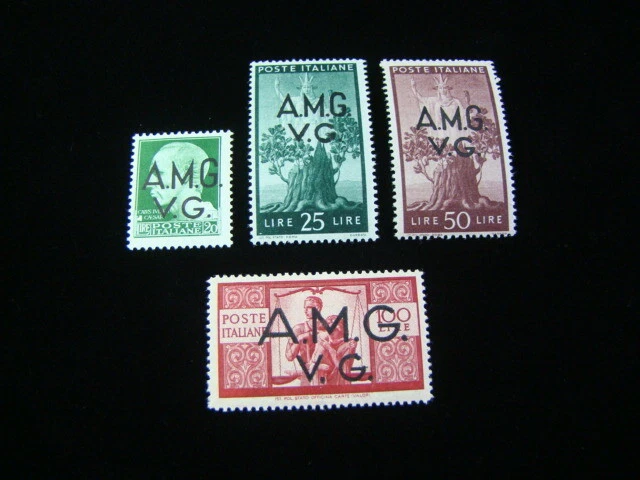 Italy A.M.G. Scott #1LN10-1LN13 Set Mint Never Hinged