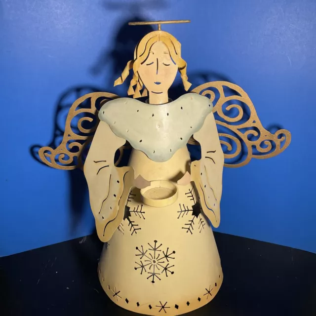 18.5 Inch Tall Metal Angel Candle Holder