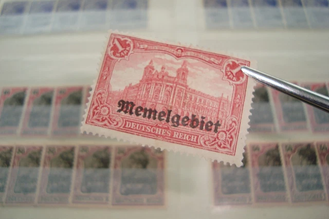 ==Umfangreiche Position Deutsche Gebiete MEMEL gest./**/* ==