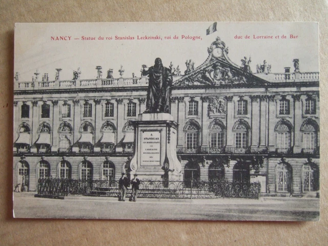 Cpa Nancy (54) Statue King Stanislas Leckzinski, King Of Poland Duc Lorraine Bar