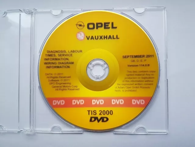 Werkstatthandbuch CD Opel TIS Agila - Zafira letzte Version