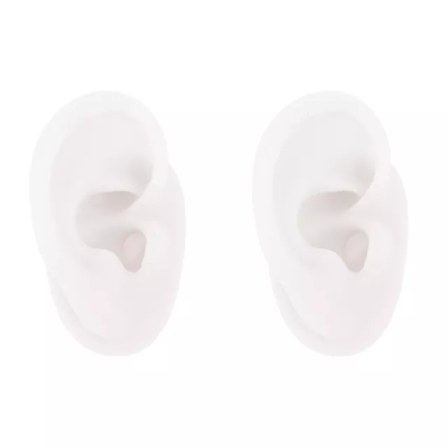 2 Pieces Silicone Human Body Model Ear Artificial Mold Modeling