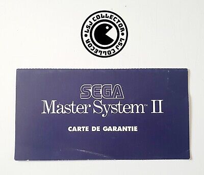 From Virgin Sega Master System 2 Virgin Carte De Garantie 
