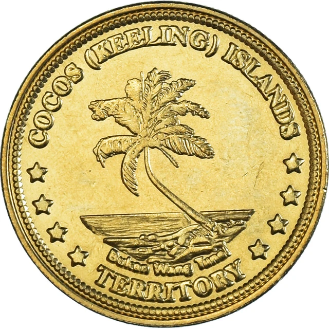 [#1180030] Coin, COCOS (KEELING) ISLANDS, 2 Dollars, 2004, MS, laiton, KM:16