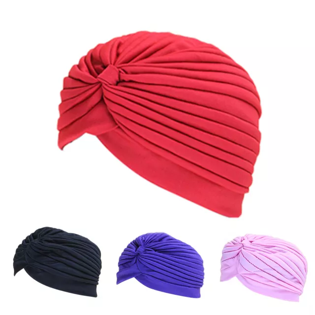 Frauen Muslim Stretch Turban Hut Chemo Hut Haarausfall Kopftuch Wrap Hijab