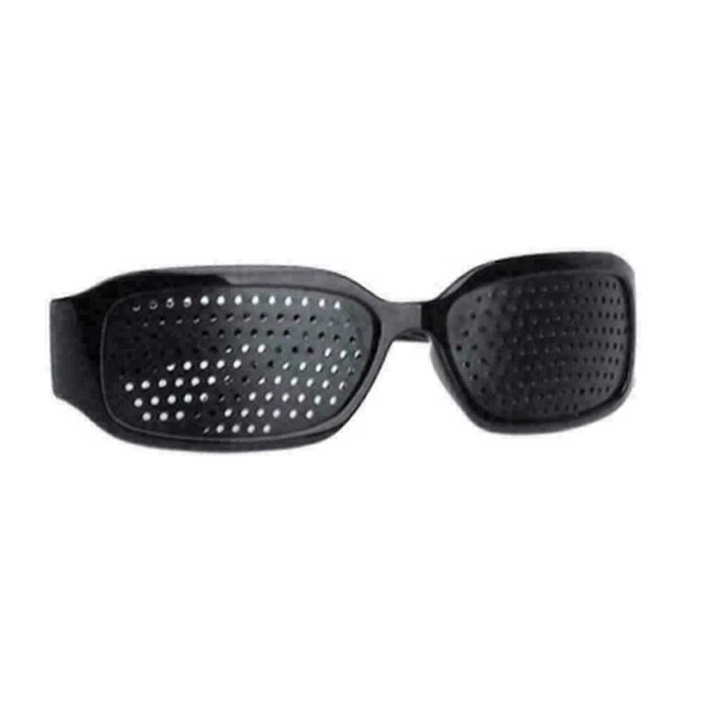 T Tool 4-Pack Pinhole Corrective Eyeglasses – Full Frame Vision Training Glasses In Black