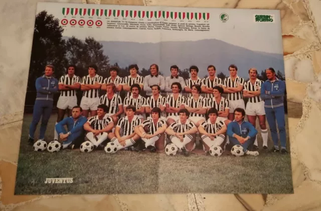 Poster Calcio Guerin Sportivo 1977/78 Juventus+Bruges+Liverpool