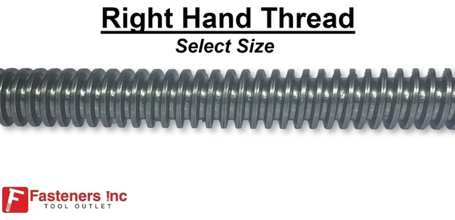 Acme Threaded Rod Right Hand RH  Plain Steel CNC LC (Choose Size)