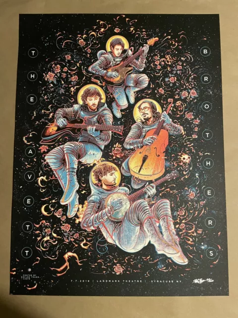 The Avett Brothers Poster Syracuse NY 7/7/16 Glow In Dark Miles Tsang AP S/N The Avett Brothers Poster Syracuse NY 7/7/16 Glow In Dark Miles Tsang AP S/N