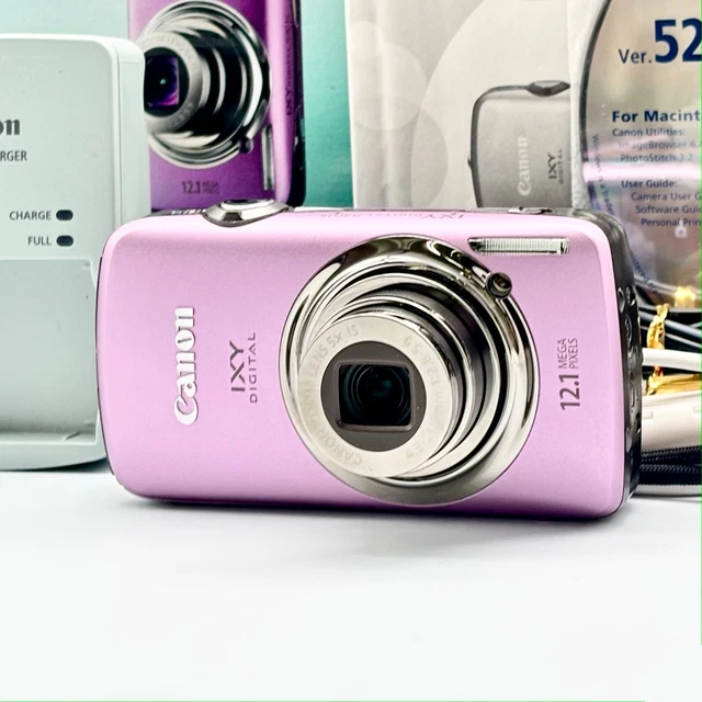 CANON IXY DIGITAL 930IS Pink Compact Camera, No scratches