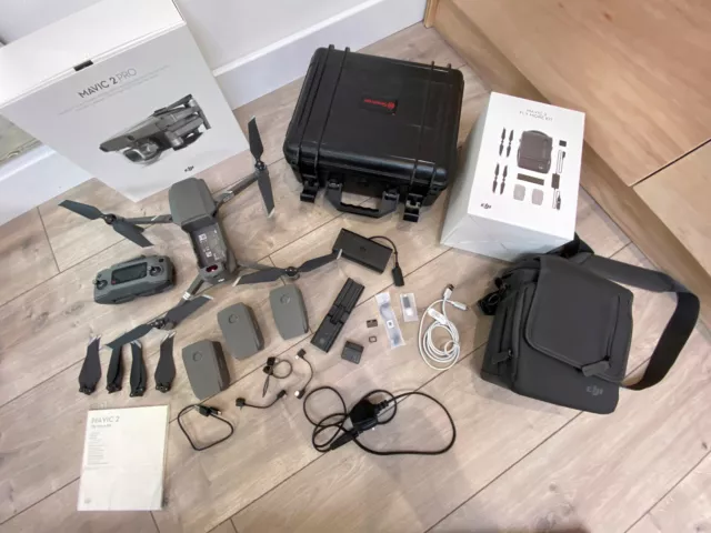 DJI Mavic 2 PRO Fly more Plus Hard case, 3 batteries, boxes, spare props