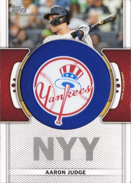 AARON JUDGE 2023 Topps Series 1 Patch Logo Squadra Commemorativa