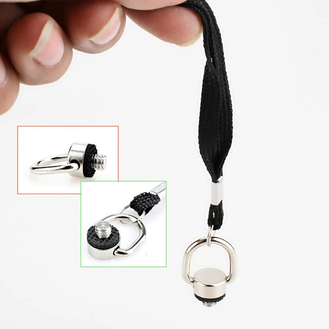 Tornillo de 1/4"" de mango para cámara adaptador de anillo D de 1/4"" con muñeca de mano ajustable de 15 cm-TM