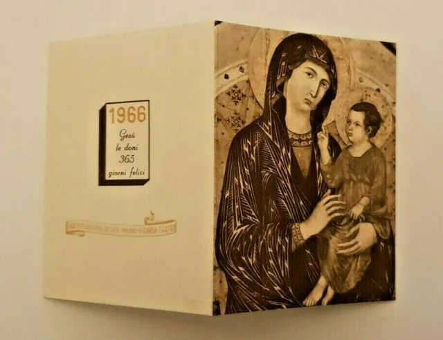 calendarietti tascabili casa redenzione sociale 1966