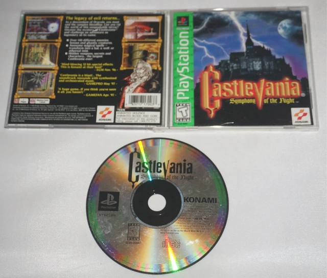 CASTLEVANIA SYMPHONY OF Night GH (Sony Playstation 1 ps1) Complete w