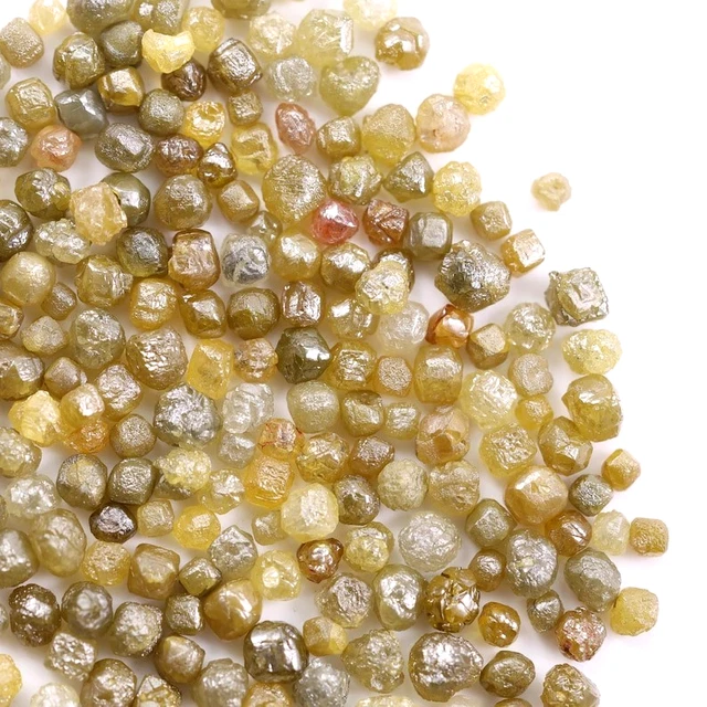 Diamant Brut Naturel Jaune 2.00 Ct - Non Taillé, Origine Inde - Gemme Opaque