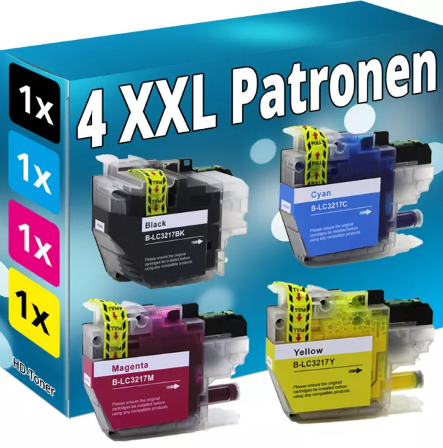 Set 4x XL TINTE PATRONEN kompatibel BROTHER MFC J5330DW J5335DW J5730DW J5930DW