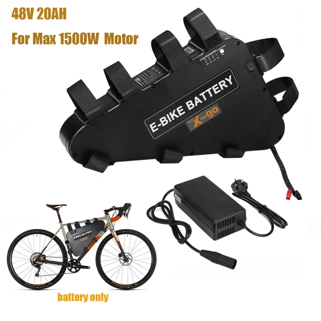 48V 20AH 1000W 1500W batterie triangle lithium ion v lo