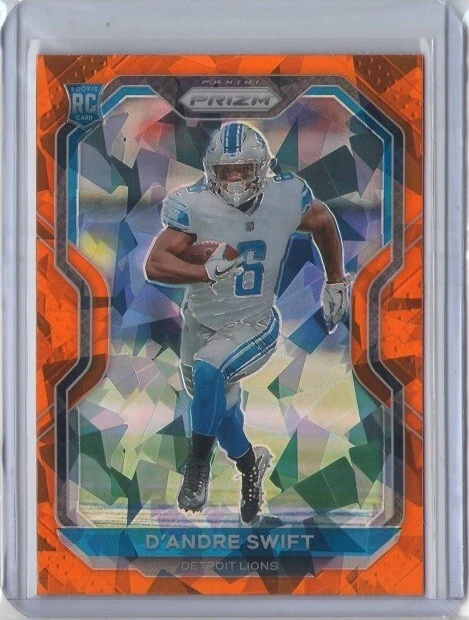 D'ANDRE SWIFT 2020 Panini Prizm RC Rookie ORANGE ICE #358 Lions BULLDOGS
