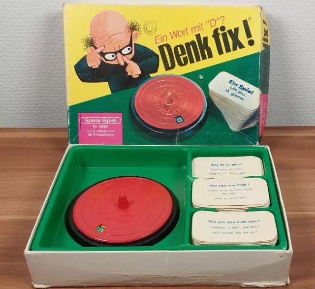 Denk Fix Ein Wort mit X Spear-Spiel Nr. 26301 Vintage Alt Gesellschaftsspiel RAR