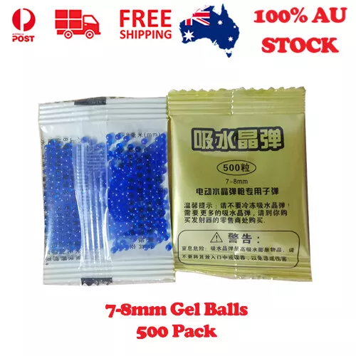 7-8mm Green Hardened Gel Balls 500 Pack AU Stock