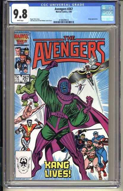 Avengers #267  CGC 9.8 WP NM/MT  Marvel Comics 1986 1st Council of Kangs of v1