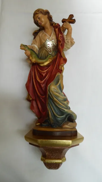 Heilige Margarethe von Antiochia/HOLZ/Kunst/geschnitzt/SAKRAL/Skulptur/SÜDTIROL/