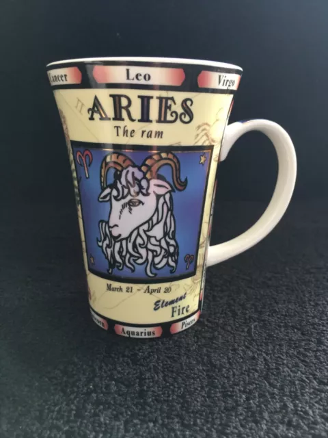 Aries The Ram Astrology Tall Zodiac Mug Star Sign by Mugs Actually