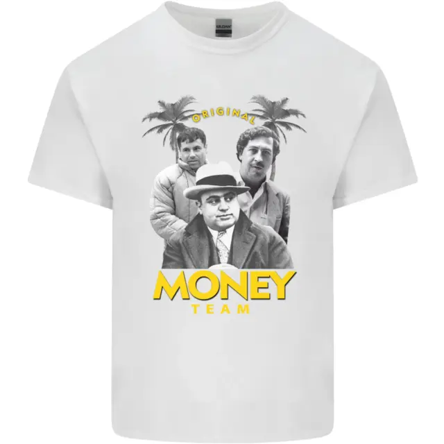 T-shirt top da uomo cotone Money Team Pablo Escobar El Chapo Al Capone 2