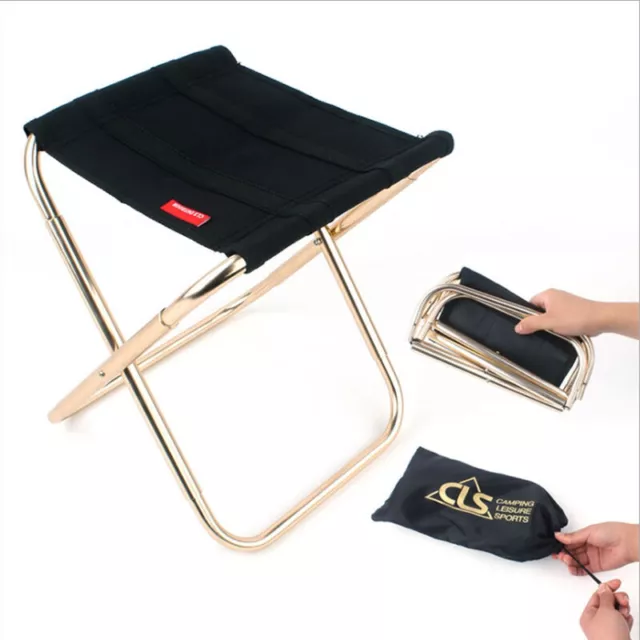 Portable Folding Chair Outdoor Camping Fishing Picnic Beach BBQ Stools Mini S'EL