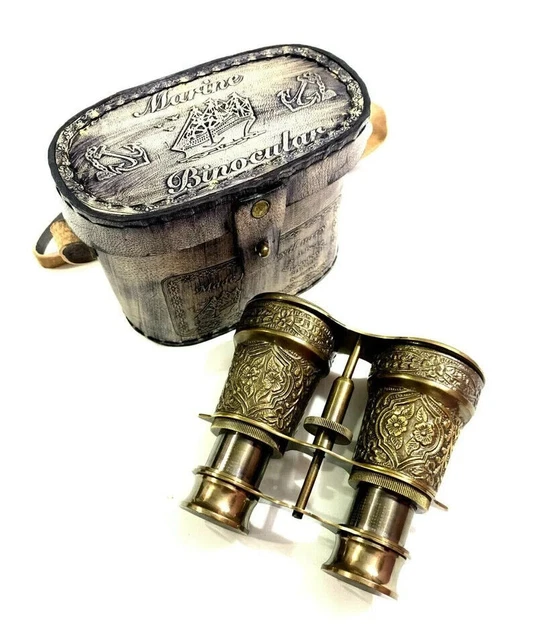 4" antikes Marine-Messing-Fernglas, Vintage-Fernglas mit nautischer Gravur...