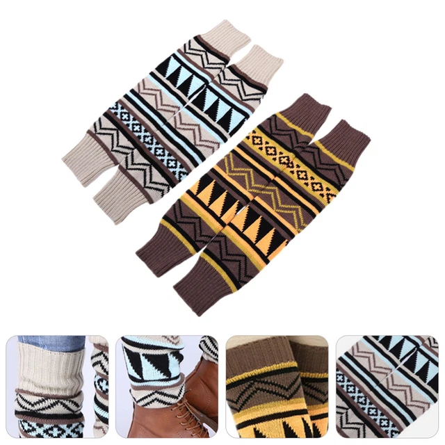 2 Pairs Bottes D'hiver Dames Leggings Chaussettes Rembourrées Des Bottes