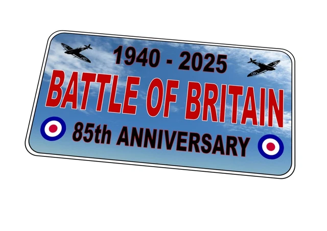 BATTLE OF BRITAIN 85th Anniversary Metal Plaque Battle of Britain Metal ...