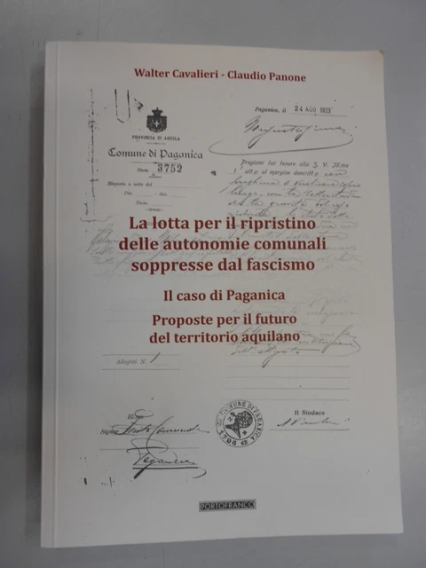 lotta per il ripristino delle autonomie comunali soppresse dal fascimo cavalieri