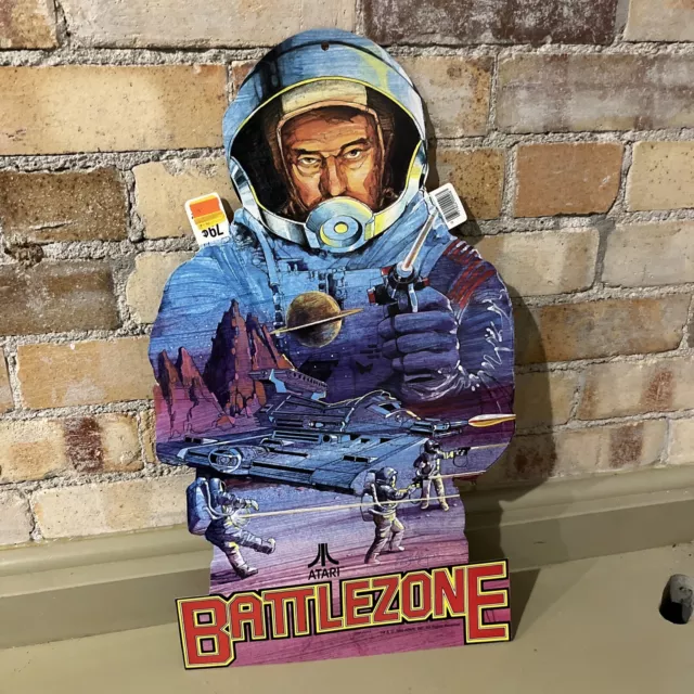 Vintage Atari 2600 1982 BATTLEZONE GAME STORE ADVERTISING SIGN