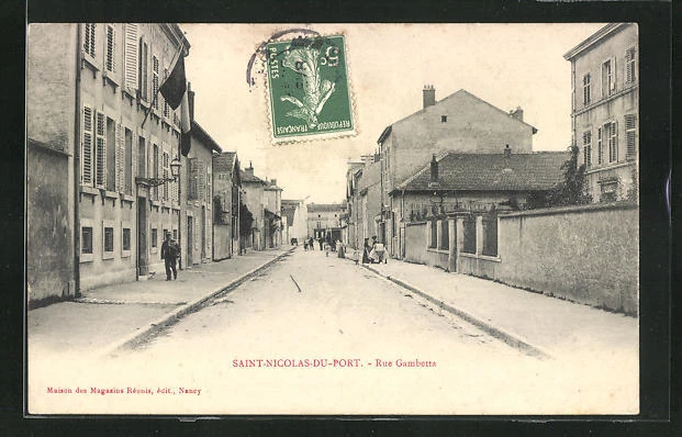 CPA Saint-Nicolas-de-Port, Rue Gambetta