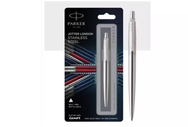 Parker Jotter London Stainless Steel Ball Pen With Chrome Trim