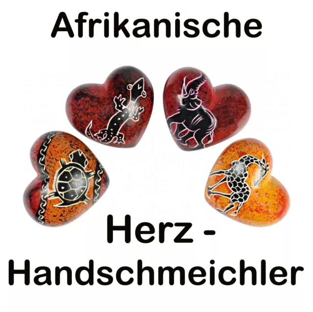 Herz Handschmeichler aus Afrika,  Speckstein - Handarbeit Herzen Leguan ...