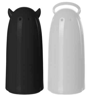 Brandani BRANDANI SALE E PEPE RE E REGINA IN CERAMICA 55179 BOMBONIERA STOCK OFFERTA 