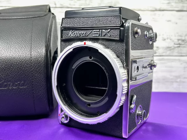 [ près De Mint Avec / Étui ] Kowa Six 6x6 Format Moyen Appareil Photo De Japon