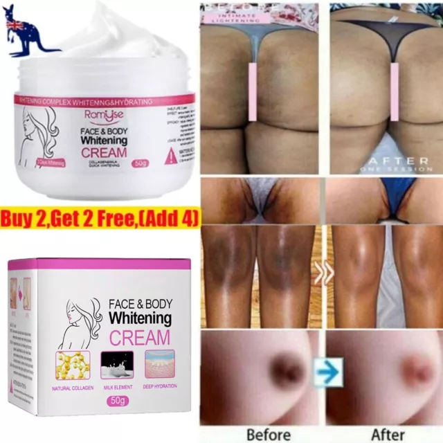 3 Days 50ml Dark Skin Permanent Bleaching Cream Whitening Brightening Lightening