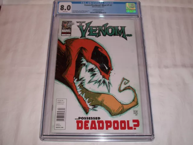 What If? #1 - Venom Possessed Deadpool - Cgc 8.0 White Pages  "Rare Newsstand E