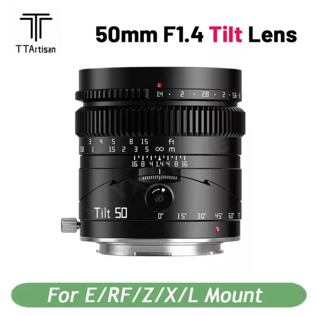 TTArtisan Tilt 50mm f1,4 Volle Rahmen Manuelle Objektiv mit Sony S1 Sigma FP