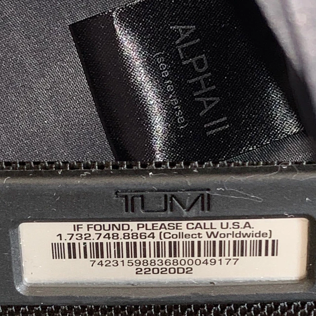 Tumi Alpha 2 Black 2 Wheeled Carry-on- Nylon Luggage 22020D2 8