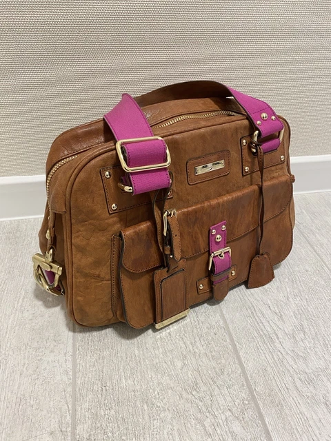 Alessandro Dellacqua Made in Italy Leather Brown Hand Bag One size