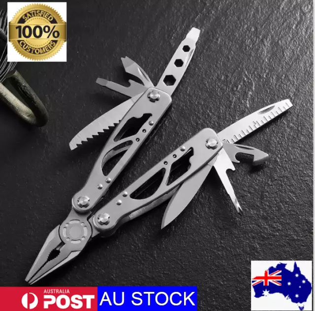 Professional Steel Multitool Camping Tool All in One Folding Pliers Pocket Knife