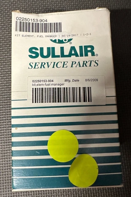 Sullair Service Parts Element Fuel Manager Kit 02250153-904